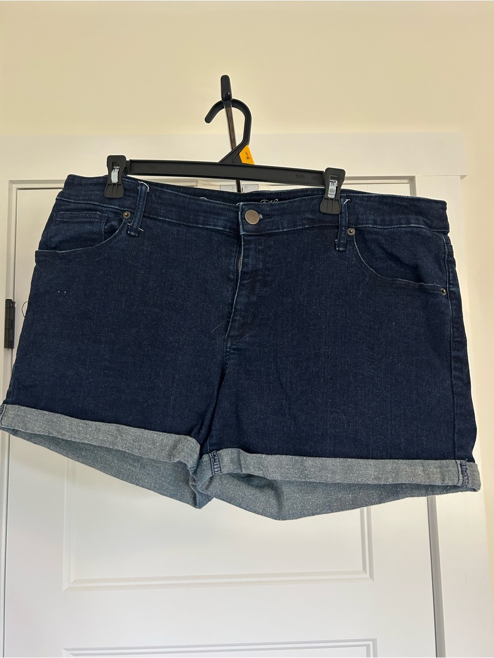 Universal Thread Dark Blue Cuffed Denim Shorts